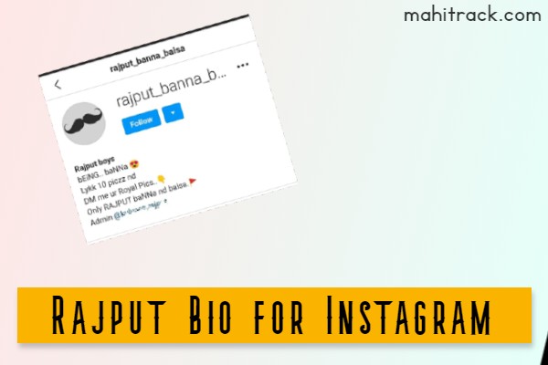 rajput bio for instagram in hindi