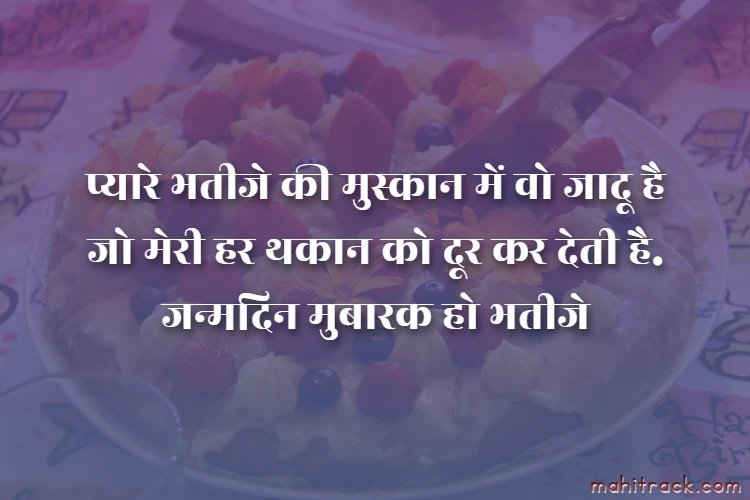 birthday wishes for bhatija in hindi