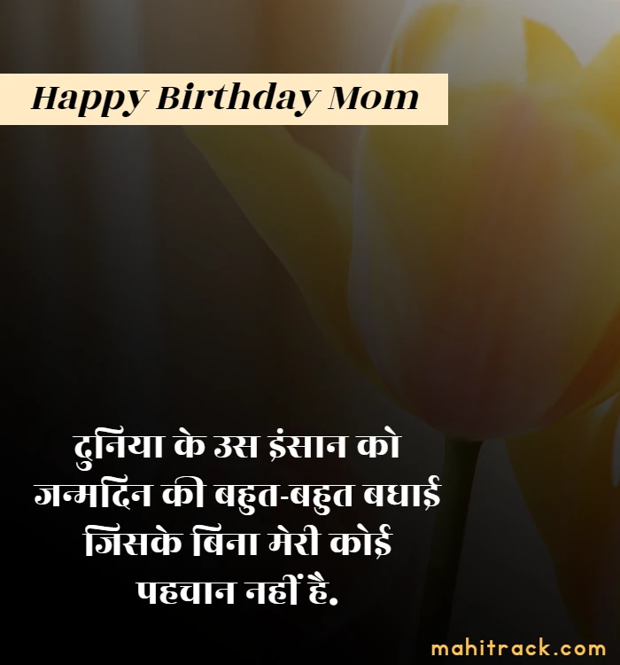 birthday wishes for mom in hindi