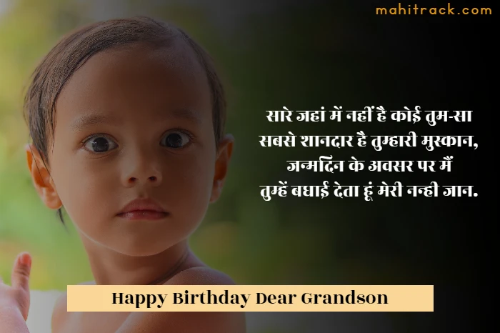 birthday wishes to grandson from grandfather in hindi