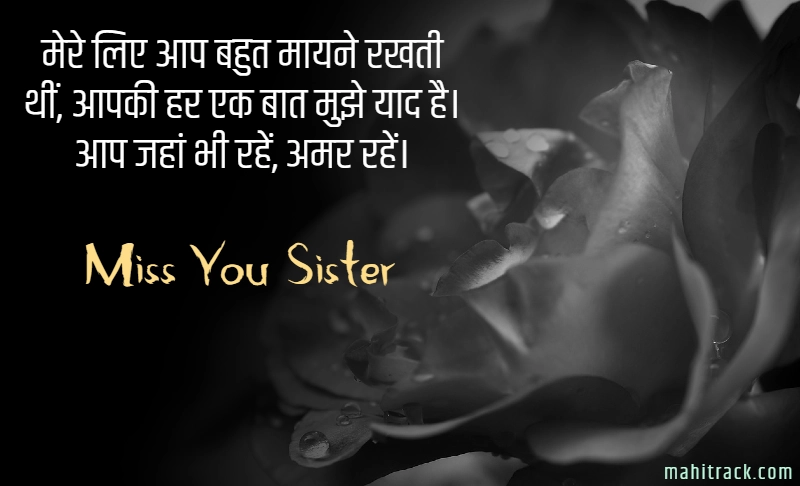 Sister Death Anniversary Quotes in Hindi